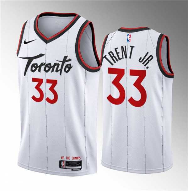 Men's Toronto Raptors #33 Gary Trent Jr. White 2023-24 Association Edition Stitched Basketball Jersey Dzhi,We sell and wholesale Men's Toronto Raptors #33 Gary Trent Jr. White 2023-24 Association Edition Stitched Basketball Jersey Dzhi on line form chian!